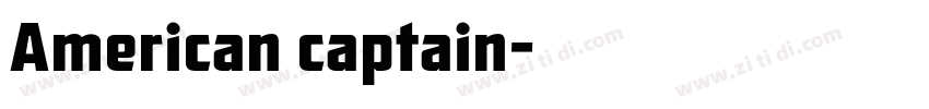 American captain字体转换